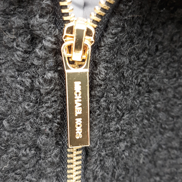 Michael Kors Women's Black Wool Coat - Picture 6 of 8